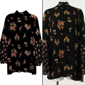 Free People Black Combo Tate Tunic